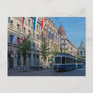 Zurich Tram-vykort Vykort