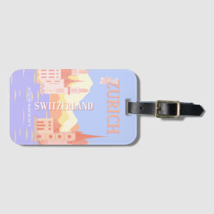 Zurich Travel Art, Schweiz Travel Art Bagagebricka