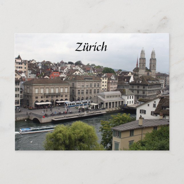 zürich vykort (Framsida)