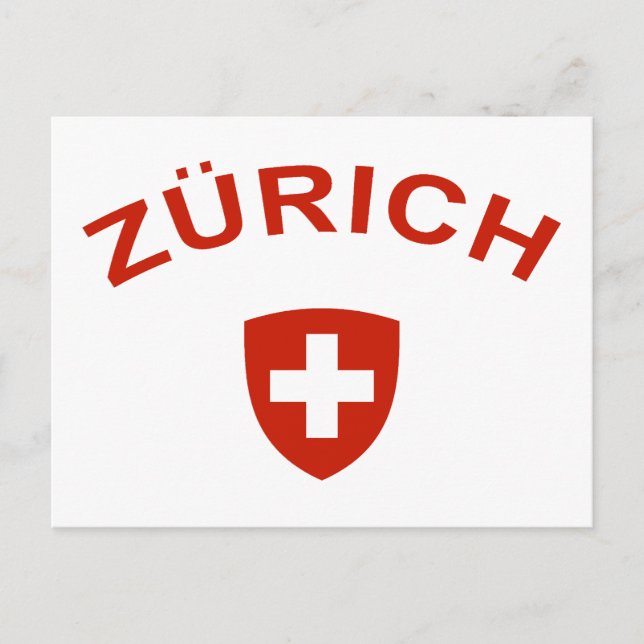 Zurich Vykort (Framsida)