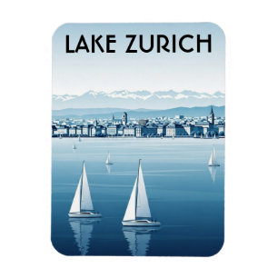 Zürichsjön Schweiz Resa Magnet