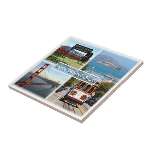 zUS0028 SAN FRANCISCO, Mosaic, Kalifornien, Kakelplatta