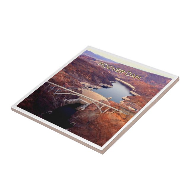 zUS016 HOOVER DAM, Colorado, Sjö Meid, Kakelplatta (Sidan)