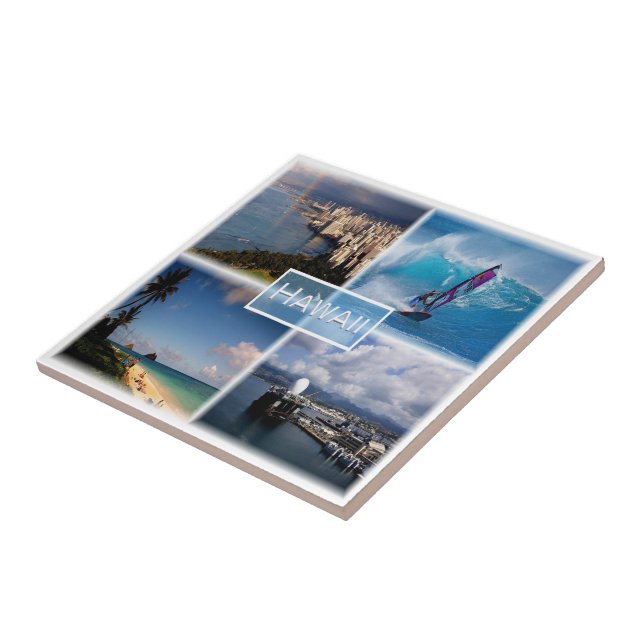 zUS021 HAWAII, Mosaic, Honolulu, Amerika Kakelplatta (Sidan)