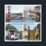 zUS029 SAN FRANCISCO, Mosaic, California, Fridge Magnet<br><div class="desc">Här hittar du semesterens souvenir. Denna kategori omfattar souvenirer på många platser i Kalifornien - San Francisco - Golden Grind Bridge - Fischermans Wharf - Cable Car - Lombard Street. Förbluffa vänner och släktingar med de unika souvenirerna från ditt underbara resa! Prova oss!</div>