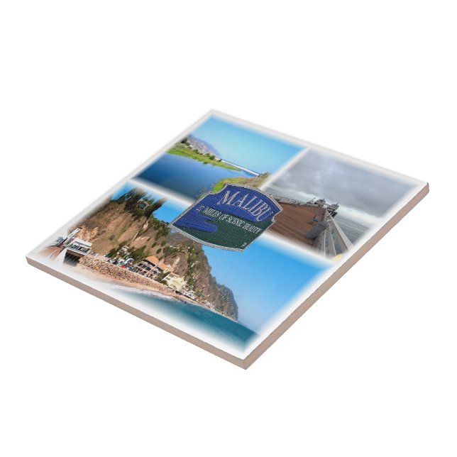 zUS030 MALIBU, LOS ANGELES, Kalifornien, Kakelplatta (Sidan)