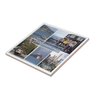 zUS031 SAN FRANCISCO, Mosaic, Kalifornien, Kakelplatta