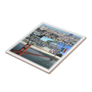 zUS032 SAN FANCISCO, Mosaic, Kalifornien, Kakelplatta