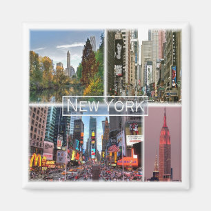 zUS035 NEW YORK, Mosaic, Amerika, Fridge Magnet