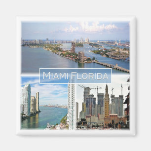 zUS039 MIAMI, FLORIDA, Mosaic, Amerika, Fridge Magnet
