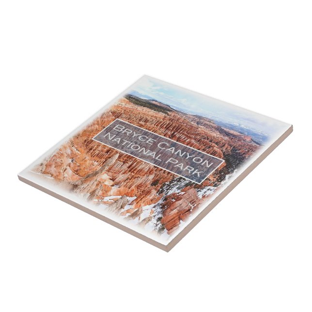 zUS043 BRYCE CANYON N.P. Utah, Amerika Kakelplatta (Sidan)