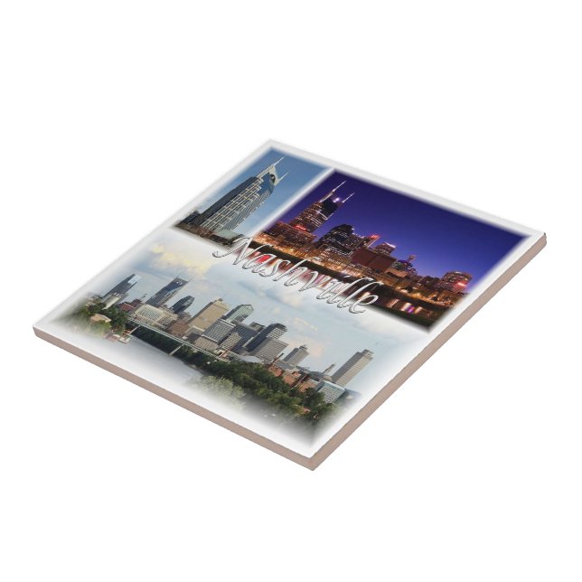 zUS052 NASHVILLE, TENNESSEE, Mosaic Kakelplatta (Sidan)