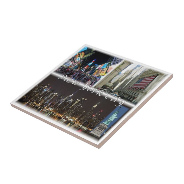 zUS055 NEW YORK City, Mosaic, Amerika Kakelplatta (Sidan)