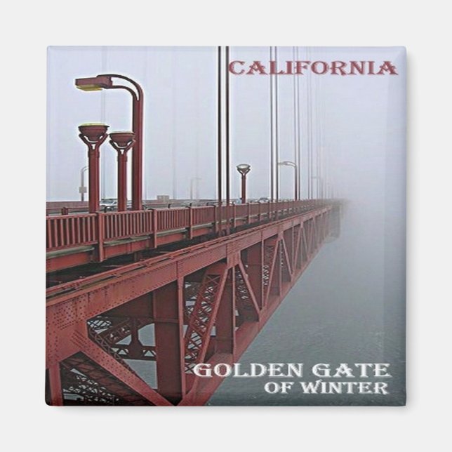 zUS069 SAN FRANCISCO, Golden Grind Bridge, Fridge Magnet (Framsidan)