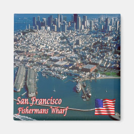 zUS075 SAN FRANCISCO, Fishermans Wharf, Fridge Magnet