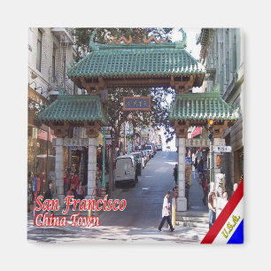 zUS078 SAN FRANCSCO, China Town, Fridge Magnet