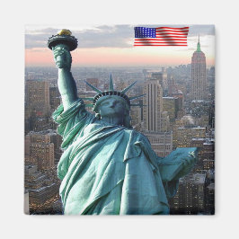 zUS097 NEW YORK CITY, Frihetsgudinnan, Fridge Magnet
