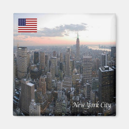 zUS099 NEW YORK CITY, Panorama, Fridge Magnet