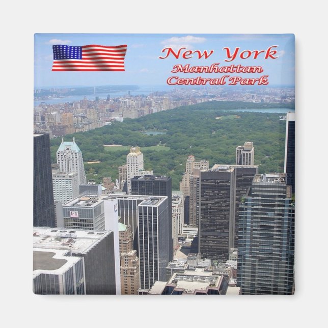 zUS104 CENTRAL PARK, Manhattan, NYC, Fridge Magnet (Framsidan)