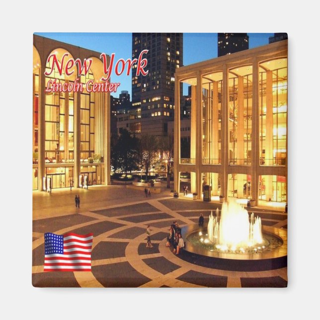 zUS106 NEW YORK CITY, Lincoln Center, Fridge Magnet (Framsidan)