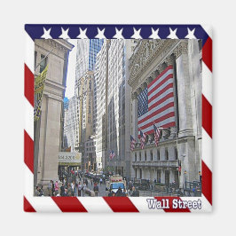 zUS110 NEW YORK CITY, Wall street, Amerika, Fridge Magnet
