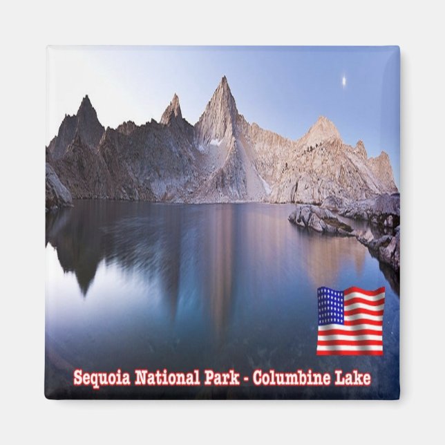 zUS128 SEQUOIA N.P. Columbine Sjö, Fridge Magnet (Framsidan)