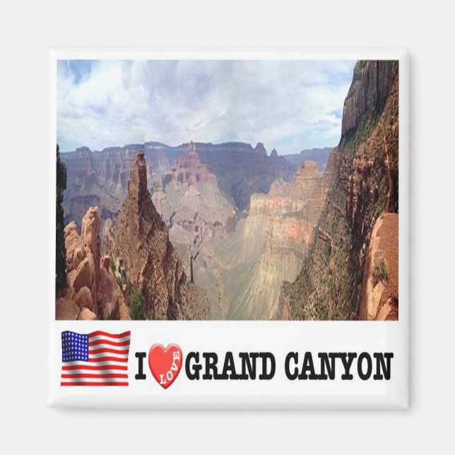 zUS141 GRAND CANYON I Kärlek, Arizona, Fridge Magnet (Framsidan)