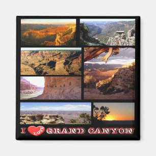 zUS148 GRAND CANYON I Kärlek, Mosaic, Arizona, Fri Magnet