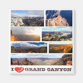zUS150 GRAND CANYON I Kärlek, Mosaic, Fridge Magnet