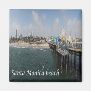 zUS199 SANTA MONICA-stranden, Kalifornien, Fridge Magnet
