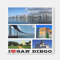 zUS204 SAN DIEGO I Kärlek, Mosaic, Fridge