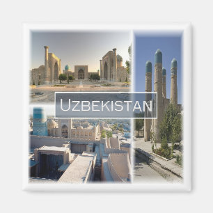 zUZ005 UZBEKISTAN, Mosaic, Asien, Fridge Magnet