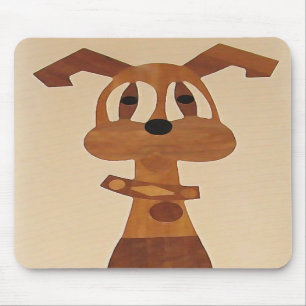 ZV-, gullig skraj hundmousepad Musmatta