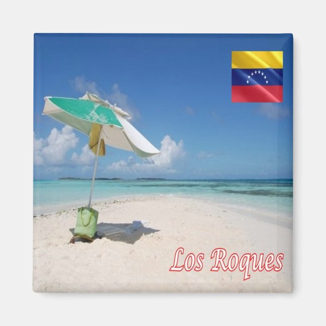 zVE006 LOS ROQUES, Venezuela, Amerika, Fridge Magnet (Framsidan)