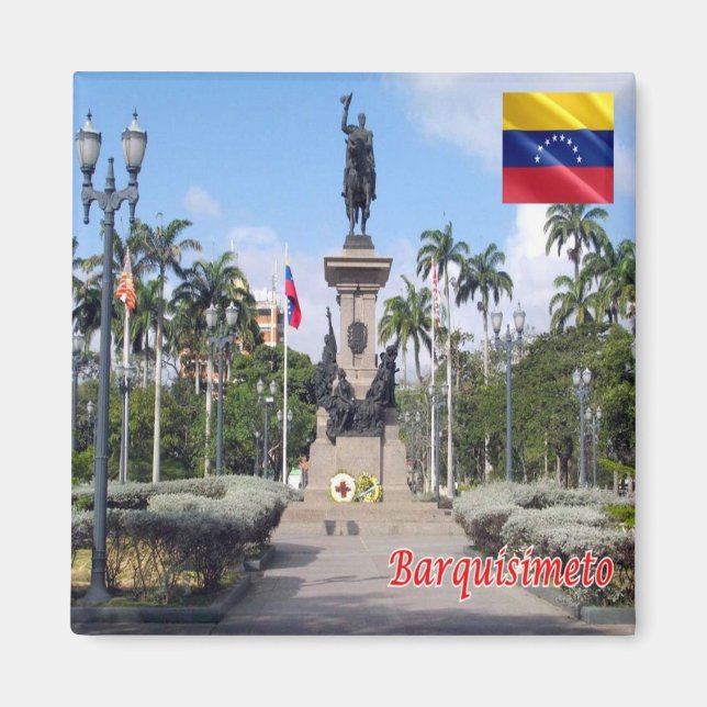 zVE009 BARQUISETO, Venezuela, Amerika, Fridge Magnet (Framsidan)
