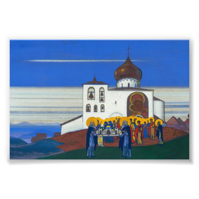 Zvenigorod av Nicholas Roerich Fototryck (Framsidan)
