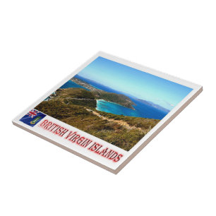 zVG006 BRITISH VIRGIN ÖARNA, Gorda Peak, Kakelplatta