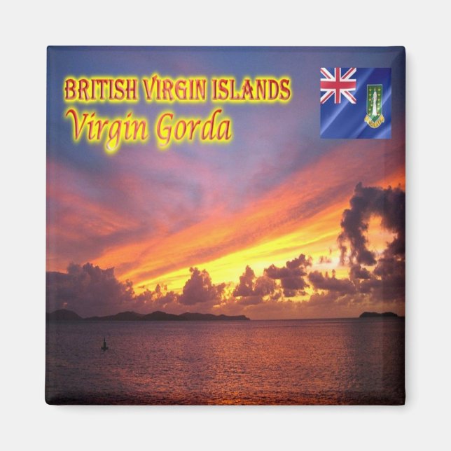 zVG009 VIRGIN GORDAN, British Virgin, Fridge Magnet (Framsidan)