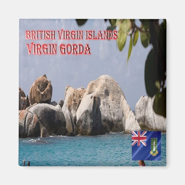 zVG010 VIRGIN GORDA,British Virgin Islands, Fridge Magnet (Framsidan)