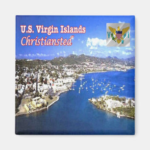 zVI013 VIRGIN ÖARNA, Christiansted, Fridge Magnet
