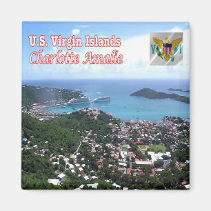 zVI015 CHARLOTTE AMALIE, Jungfruöarna, Fridge Magnet