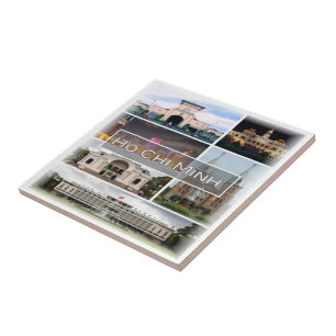 zVN004 HO CHI MINH, Mosaic, Vietnam, Asien Kakelplatta