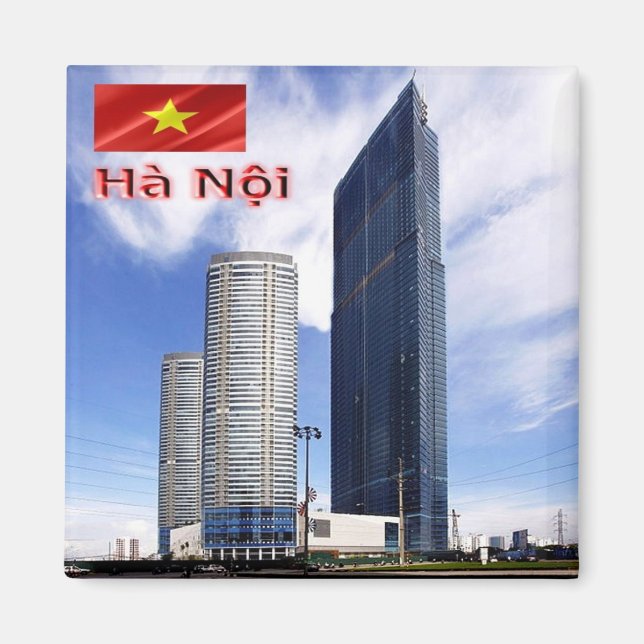 zVN010 HANOI, Vietnam, Landmark Torn, Fridge Magnet (Framsidan)
