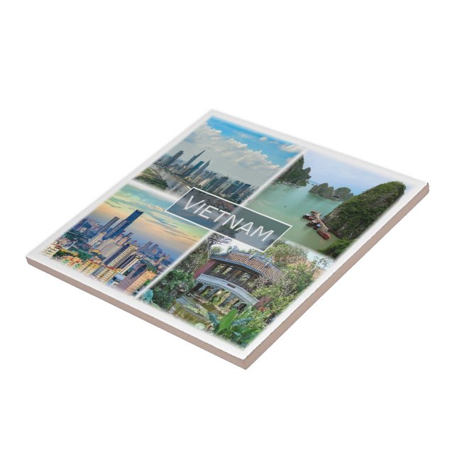 zVN012 VIETNAM, Mosaic, Asien Kakelplatta (Sidan)