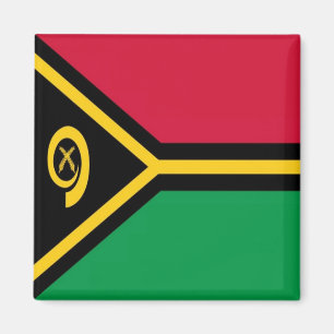 zVU001 VANUATU FLAGGA, Oceanien, Fridge Magnet