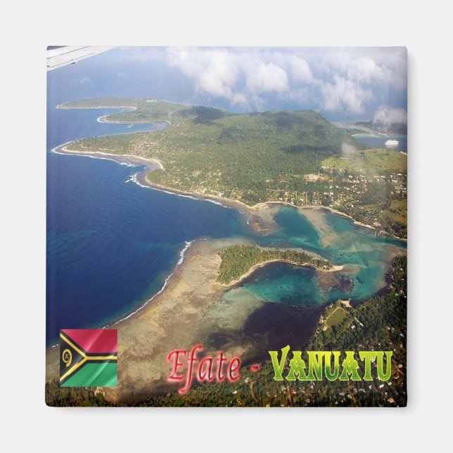 zVU006 EFATE, ERAKOR Island, Vanuatu, Fridge Magnet (Framsidan)
