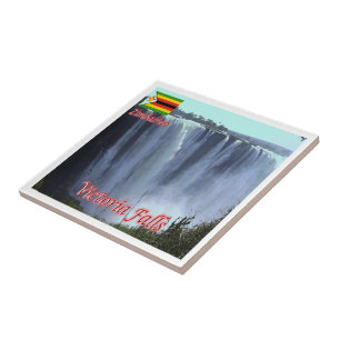 ZW003 VICTORIA FALLS, Zimbabwe, Afrika Kakelplatta