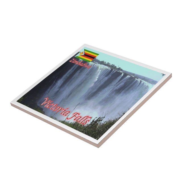 ZW003 VICTORIA FALLS, Zimbabwe, Afrika Kakelplatta (Sidan)