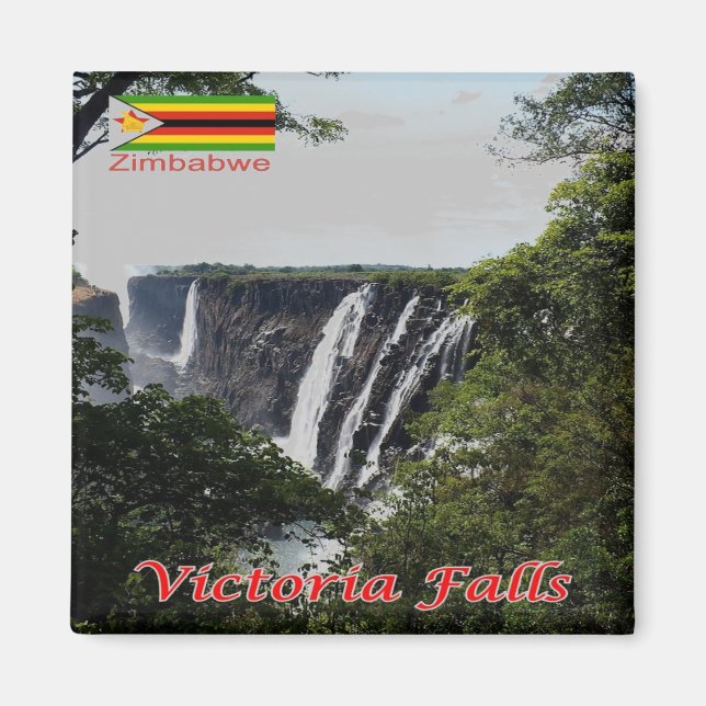 ZW005 VICTORIA FALLS, Zimbabwe, Afrika, Fridge Magnet (Framsidan)
