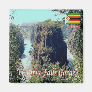 ZW007 VICTORIA FALLS, GORGE, Zimbabwe, Fridge Magnet